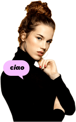 Young Italian woman saying 